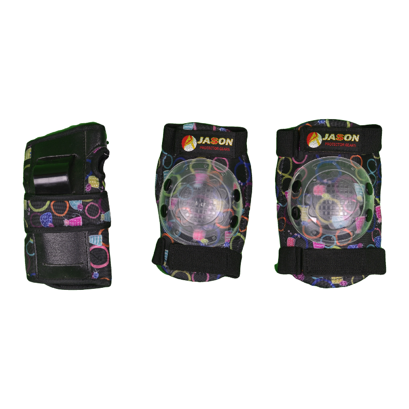 Inline skate pad set