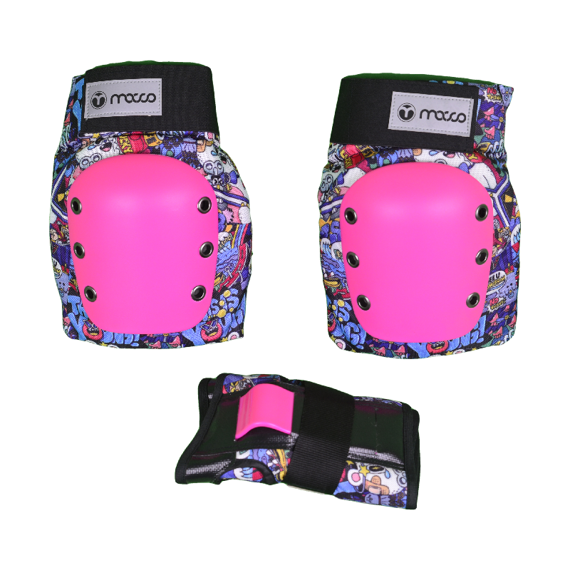 Inline skate pad set