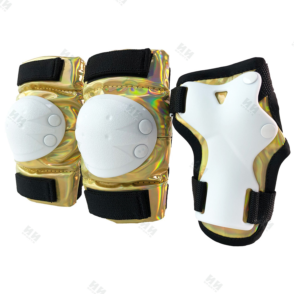 Knee Pad Bike Skateboard Roller Skating Supports Elbow&Knee Pads Wrist Guard Protective Gear Set