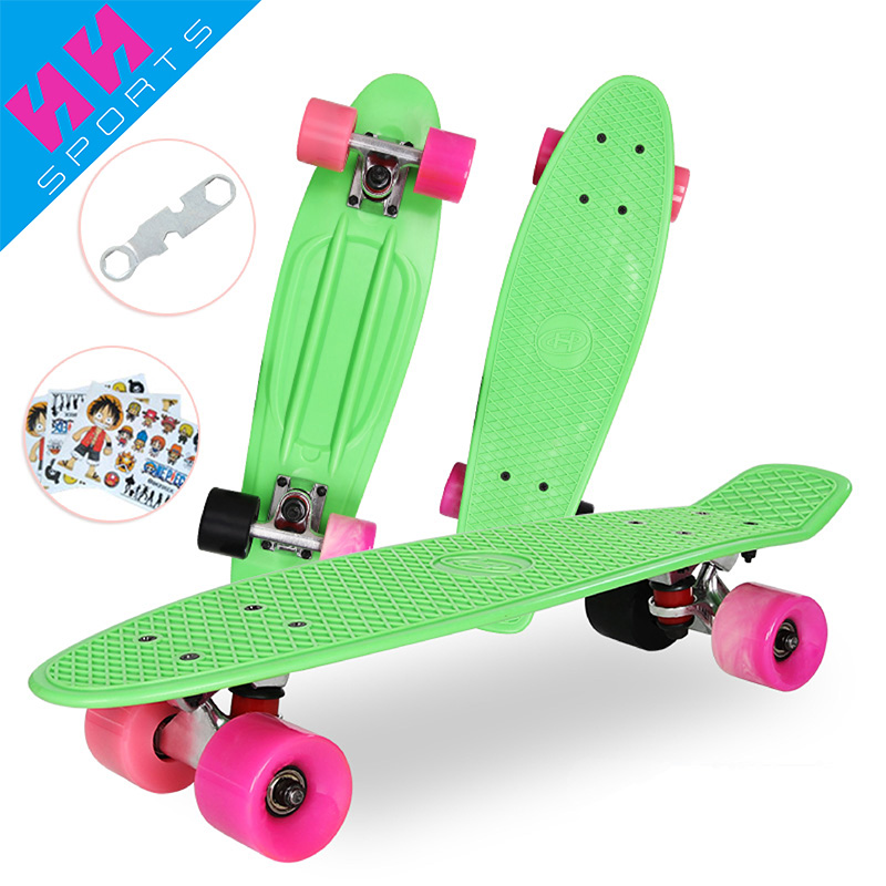 4 Wheels Plastic Skateboard Penny Board