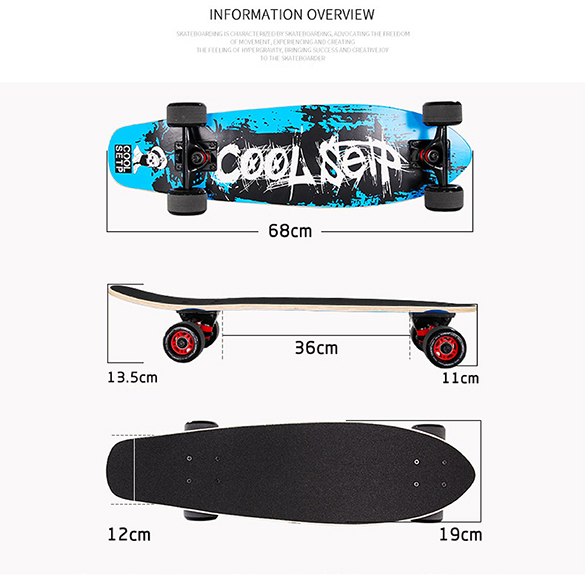 Wholesale Professional Surf Skate Street Cruiser Land Surf Boards for Beginners(图2)